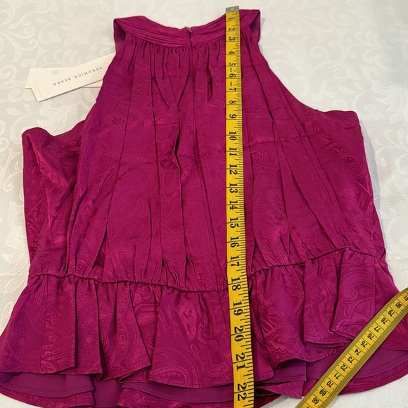 Veronica Beard Kailani Silk Blend Crop Top. Size 8 - Picture 10 of 11